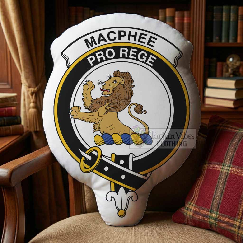 MacPhee (McPhee) Clan Crest Shaped Throw Pillow, Scottish Clan Badge Decorative Pillow - Tartan Vibes Clothing