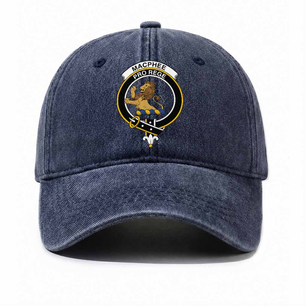 MacPhee (McPhee) Scottish Clan Crest Washed Baseball Cap