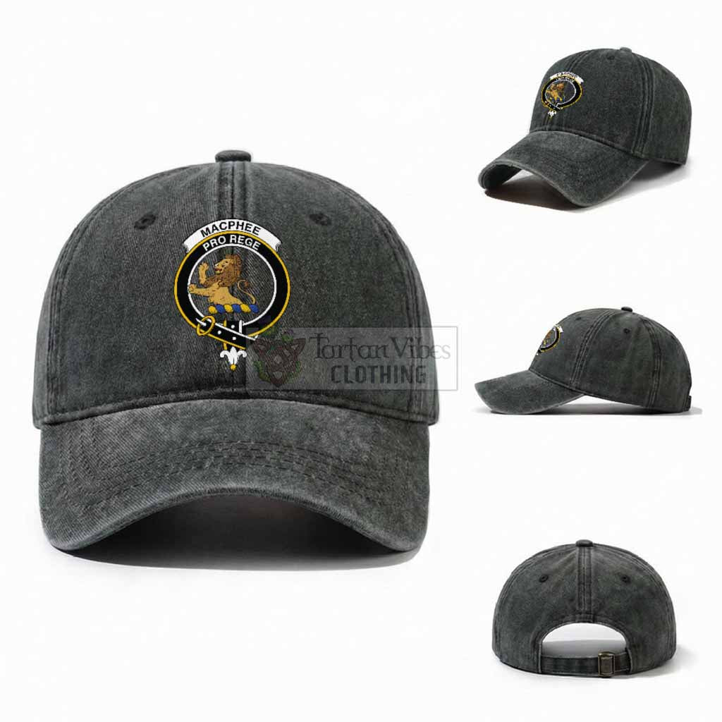 MacPhee (McPhee) Scottish Clan Crest Washed Baseball Cap