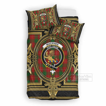 MacPhee (McPhee) Scottish Tartan Crest Bedding Set Royal Stylized