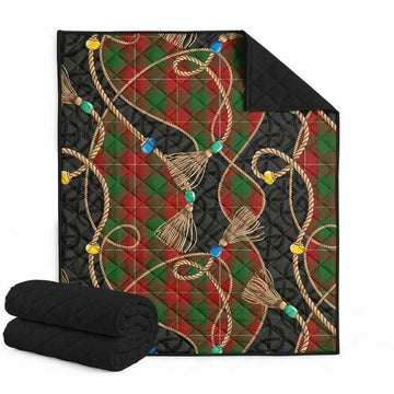 MacPhee (McPhee) Scottish Tartan Twisted Ropes Stylized Premium Quilt Super King Quilt 91" x 110" - Tartan Vibes Clothing