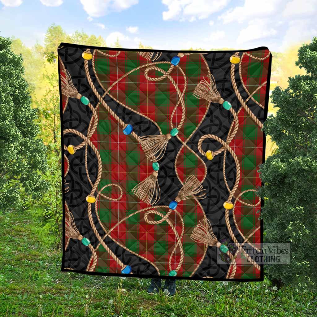 MacPhee (McPhee) Scottish Tartan Twisted Ropes Stylized Premium Quilt - Tartan Vibes Clothing