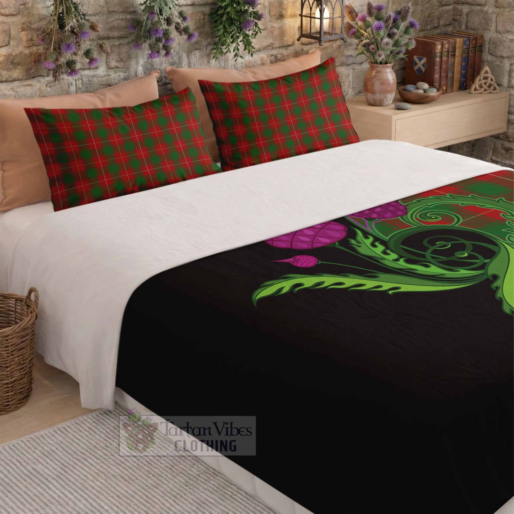 MacPhee (McPhee) Tartan Bedding Set Traditional Scottish Thistle - Tartan Vibes Clothing