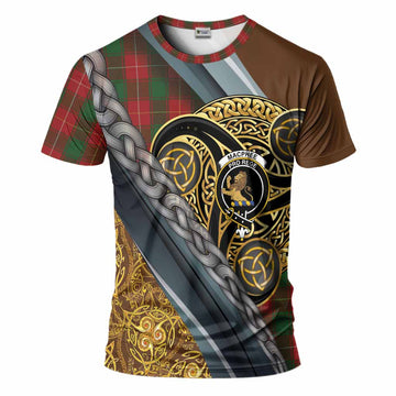 MacPhee (McPhee) Tartan Crest T-Shirt Scottish Triskele Celtic