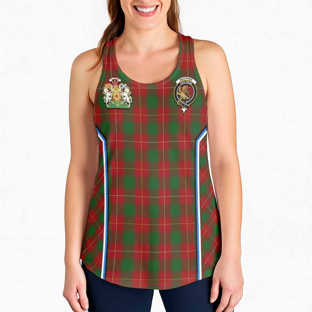 MacPhee (McPhee) Tartan Crest Women Racerback Tanks Scotland Coat of Arm Flag Style - Tartan Vibes Clothing