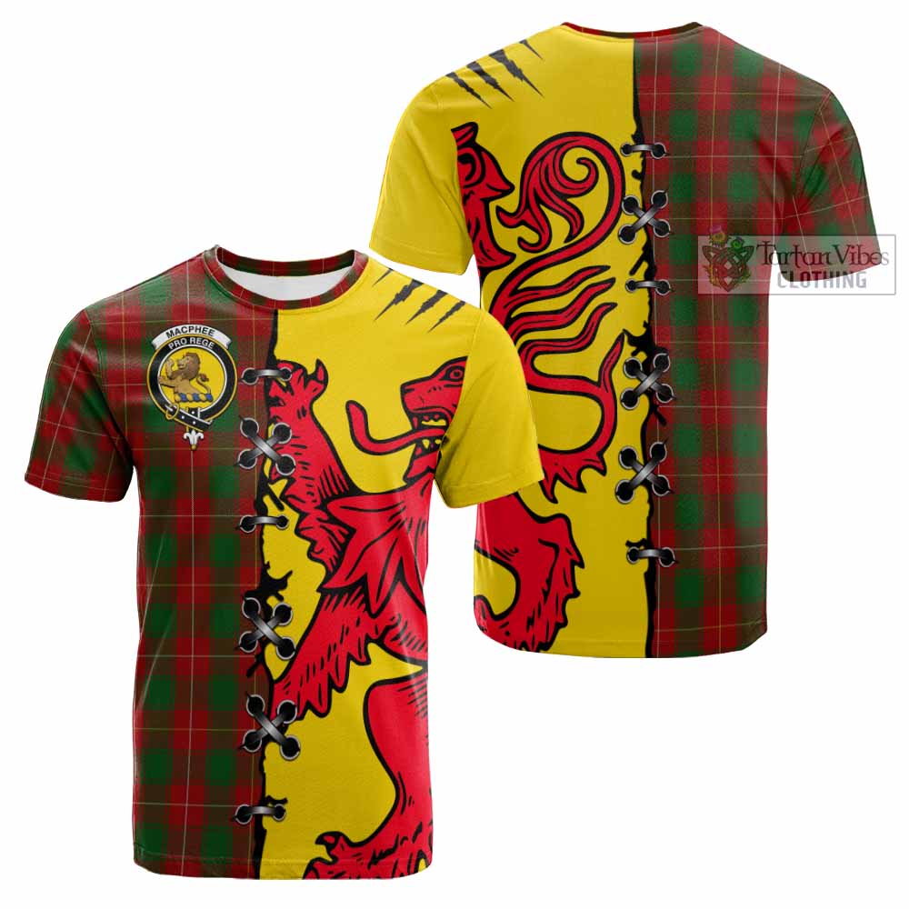 MacPhee (McPhee) Tartan Family Crest Cotton T-shirt Lion Rampant Honor - Tartan Vibes Clothing