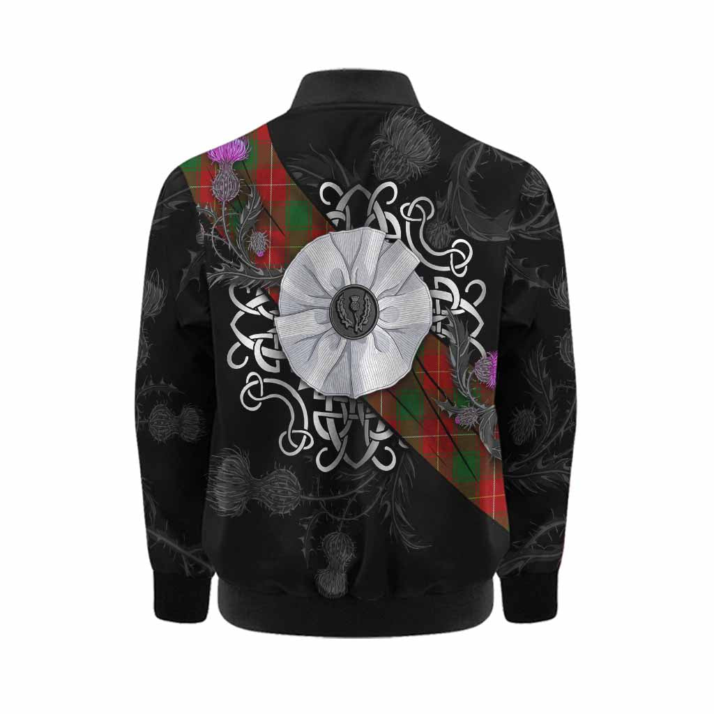 MacPhee (McPhee) Tartan Kid Bomber Jacket Jacobite White Rose Kid - Tartan Vibes Clothing