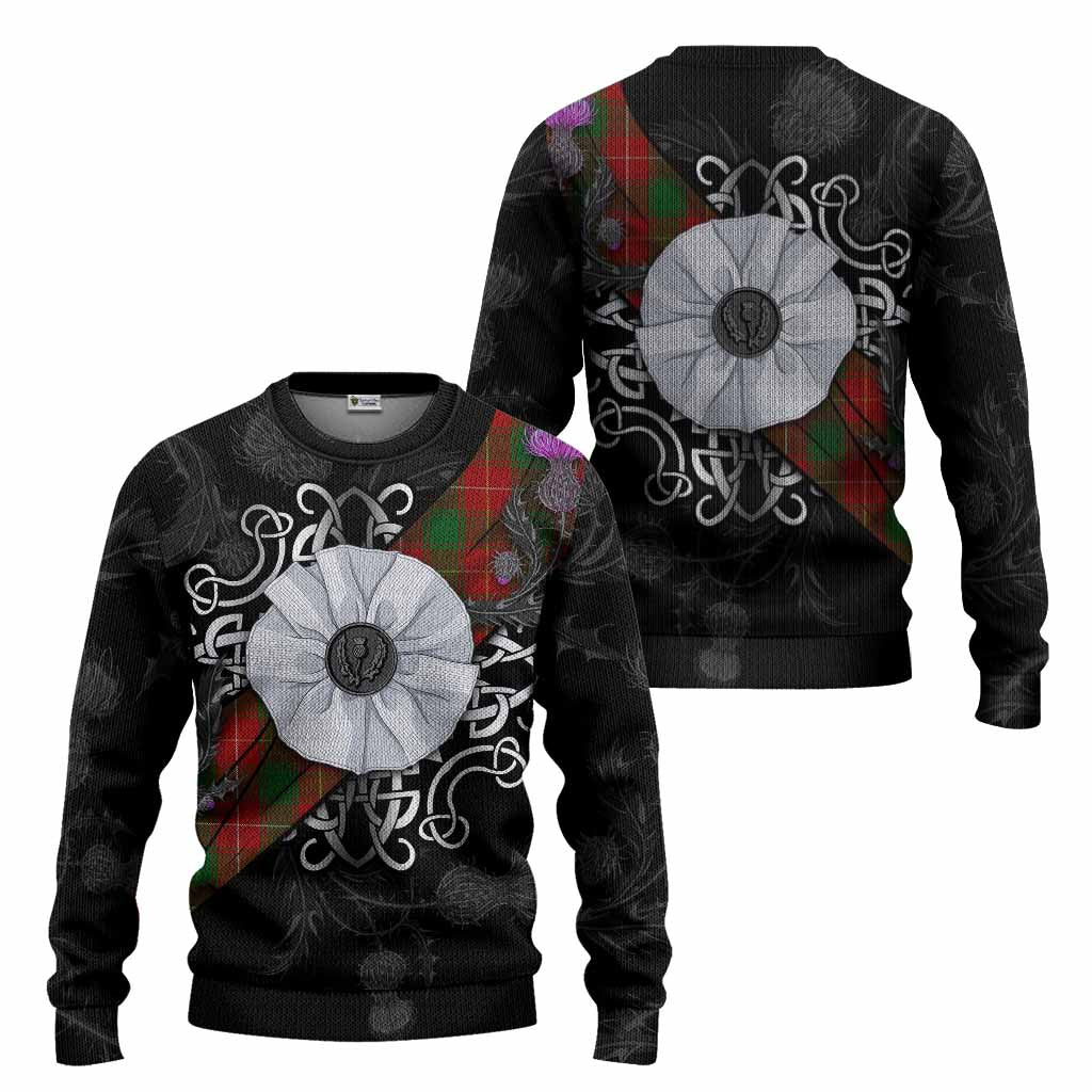 MacPhee (McPhee) Tartan Knitted Sweater Jacobite White Rose - Tartan Vibes Clothing