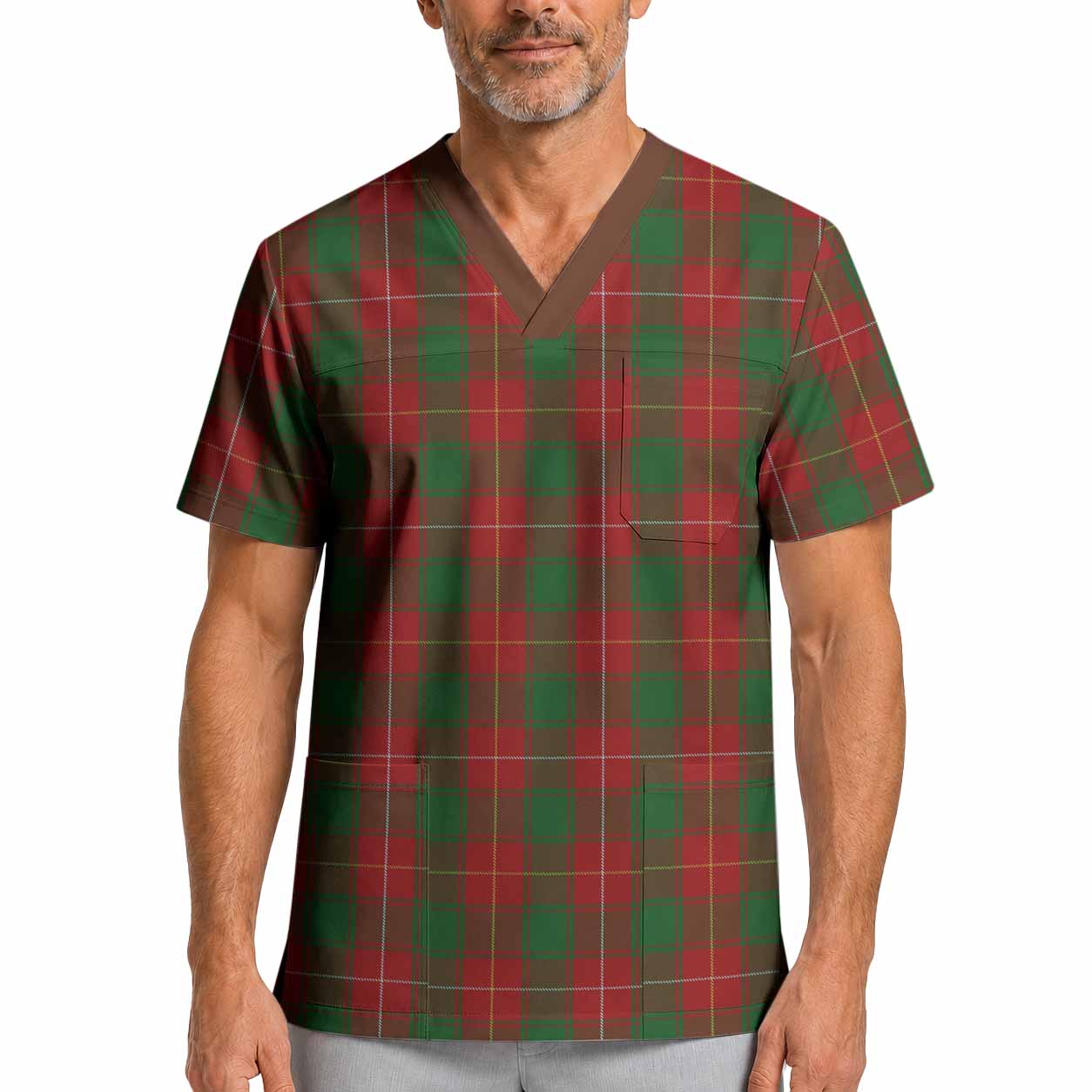 MacPhee (McPhee) Tartan Scrub Top XL - Tartan Vibes Clothing