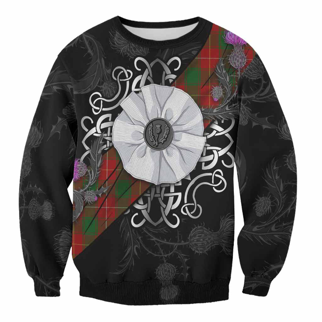 MacPhee (McPhee) Tartan Sweatshirt Jacobite White Rose Unisex - Tartan Vibes Clothing