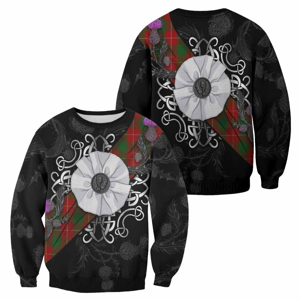 MacPhee (McPhee) Tartan Sweatshirt Jacobite White Rose - Tartan Vibes Clothing