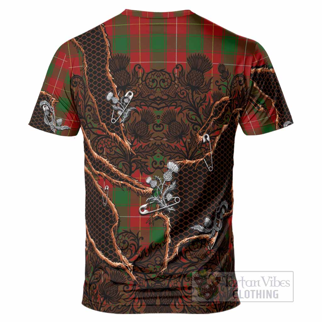 MacPhee (McPhee) Tartan Thistle Dark Gothic T-Shirt - Tartan Vibes Clothing