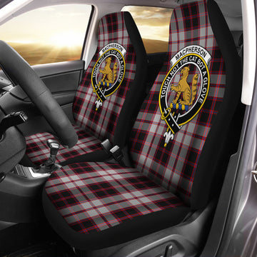 MacPherson Tartan Car Seat Cover with Family Crest One Size - Tartanvibesclothing