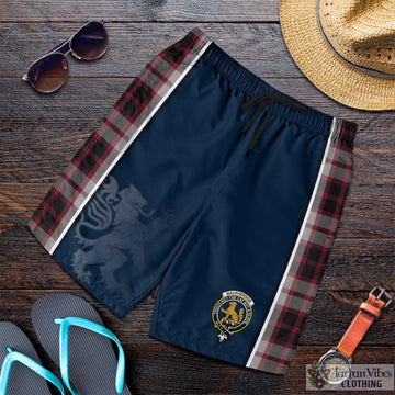 MacPherson Tartan Men's Shorts with Family Crest and Lion Rampant Vibes Sport Style