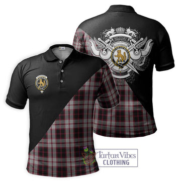 MacPherson (McPherson) Tartan Polo Shirt with Family Crest and Military Logo Style Kid - Tartanvibesclothing Shop