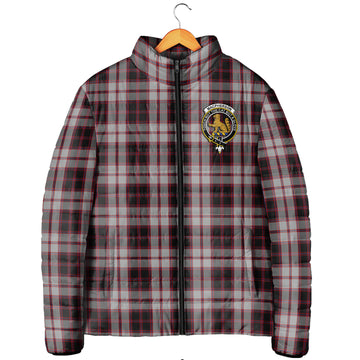 MacPherson (McPherson) Tartan Padded Jacket with Family Crest