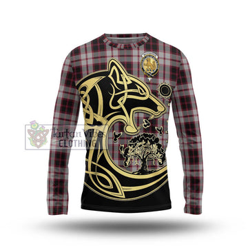 MacPherson (McPherson) Tartan Long Sleeve T-Shirt with Family Crest Celtic Wolf Style Unisex - Tartan Vibes Clothing