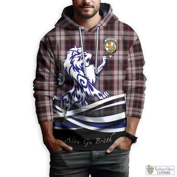 MacPherson (McPherson) Tartan Hoodie with Alba Gu Brath Regal Lion Emblem