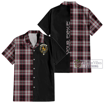 MacPherson (McPherson) Tartan Hawaiian Shirt with Family Crest and Half Of Me Style