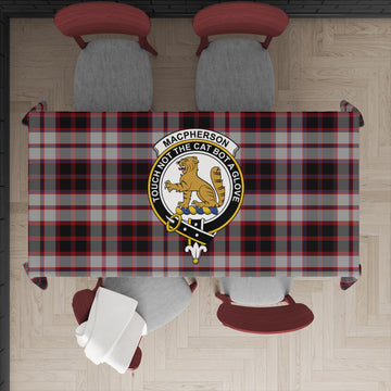 MacPherson (McPherson) Tartan Tablecloth with Family Crest