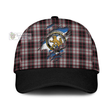 MacPherson Tartan Classic Cap with Family Crest In Me Style
