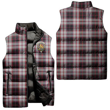 MacPherson (McPherson) Tartan Sleeveless Puffer Jacket with Family Crest