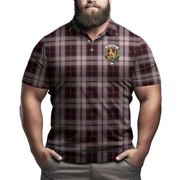 MacPherson (McPherson) Tartan Men's Polo Shirt with Family Crest