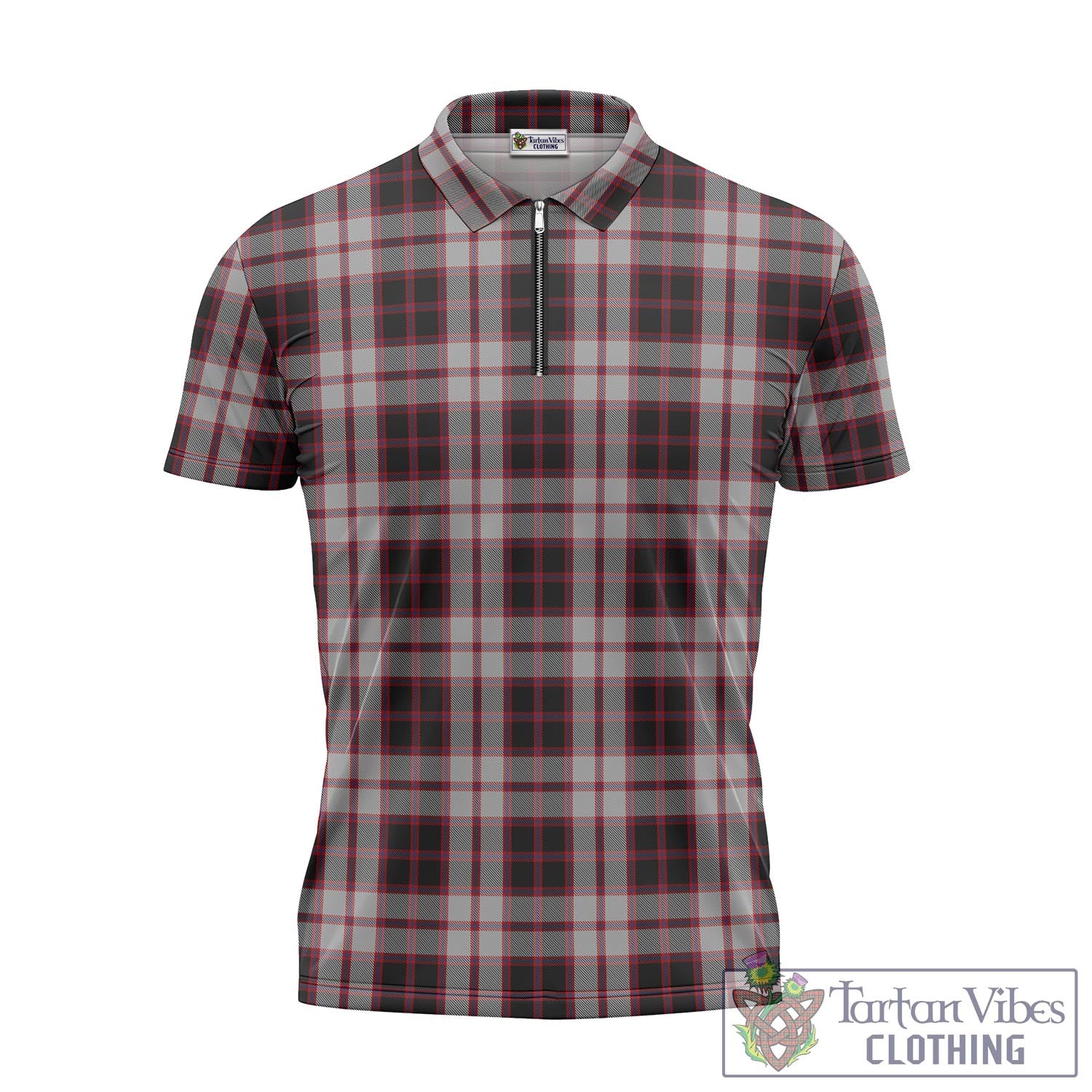 Tartan Vibes Clothing MacPherson Tartan Zipper Polo Shirt