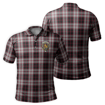 MacPherson Tartan Men's Polo Shirt with Family Crest