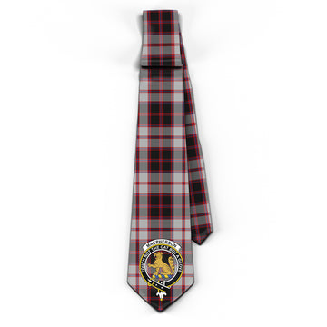 MacPherson Tartan Classic Necktie with Family Crest