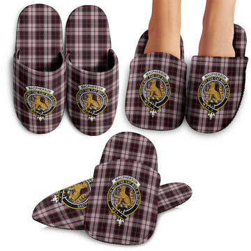 MacPherson (McPherson) Tartan Home Slippers with Family Crest
