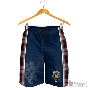 MacPherson Tartan Men's Shorts with Family Crest and Lion Rampant Vibes Sport Style