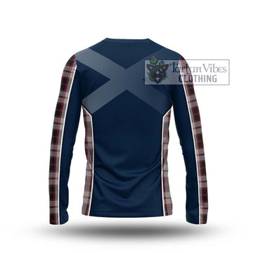 MacPherson (McPherson) Tartan Long Sleeve T-Shirt with Family Crest and Lion Rampant Vibes Sport Style - Tartan Vibes Clothing