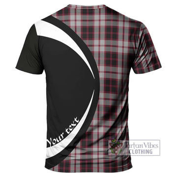 Tartan Vibes Clothing MacPherson Tartan T-Shirt with Family Crest Circle Style