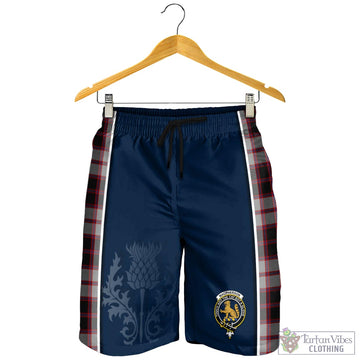MacPherson Tartan Men's Shorts with Family Crest and Scottish Thistle Vibes Sport Style