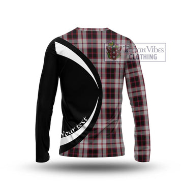 MacPherson (McPherson) Tartan Long Sleeve T-Shirt with Family Crest Circle Style - Tartan Vibes Clothing