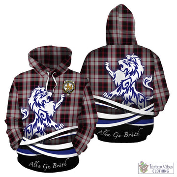 MacPherson (McPherson) Tartan Hoodie with Alba Gu Brath Regal Lion Emblem