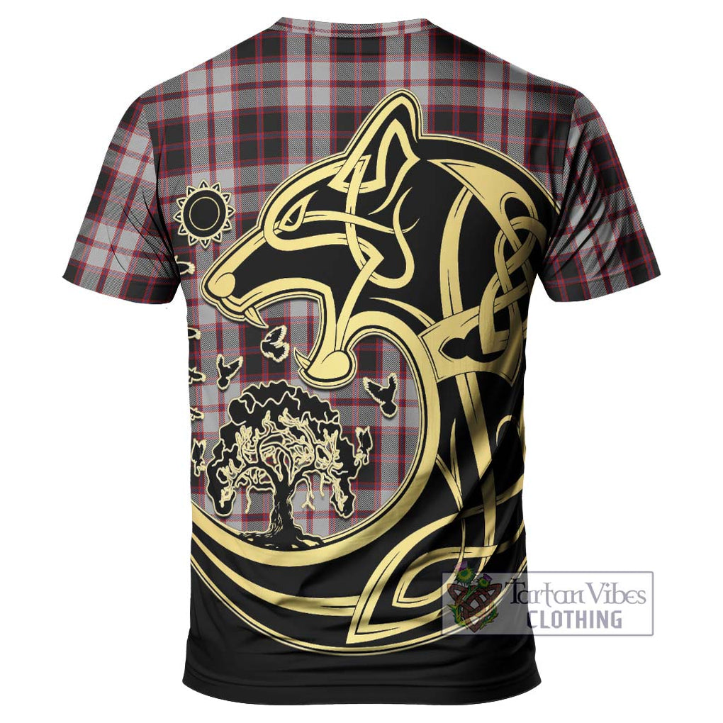MacPherson (McPherson) Tartan T-Shirt with Family Crest Celtic Wolf Style - Tartan Vibes Clothing