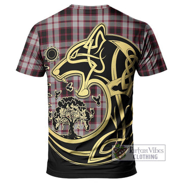 MacPherson (McPherson) Tartan T-Shirt with Family Crest Celtic Wolf Style - Tartan Vibes Clothing