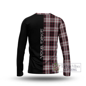 MacPherson (McPherson) Tartan Long Sleeve T-Shirt with Family Crest and Half Of Me Style - Tartanvibesclothing Shop
