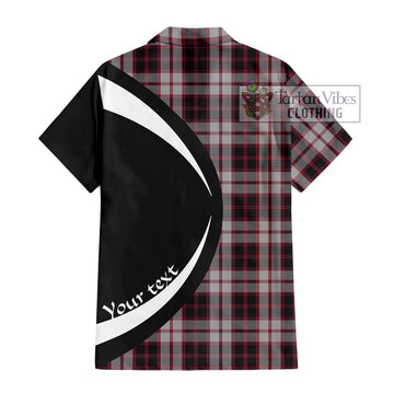 MacPherson (McPherson) Tartan Hawaiian Shirt with Family Crest Circle Style