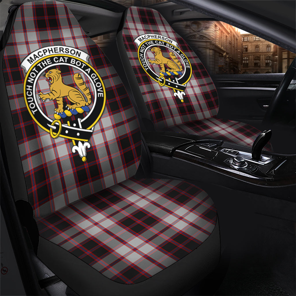 MacPherson Tartan Car Seat Cover with Family Crest - Tartanvibesclothing