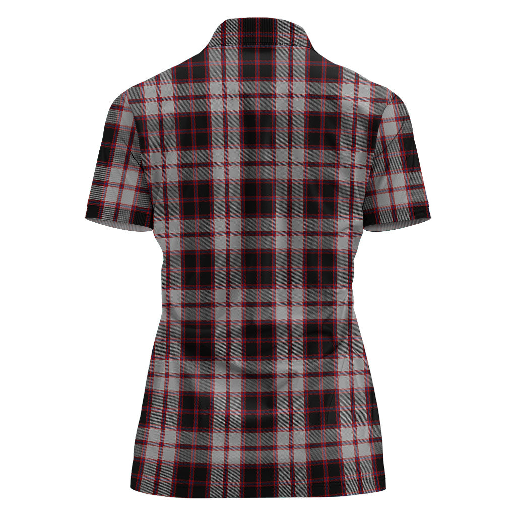 MacPherson (McPherson) Tartan Polo Shirt with Family Crest For Women - Tartan Vibes Clothing