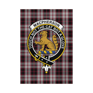 MacPherson (McPherson) Tartan Garden Flag with Family Crest