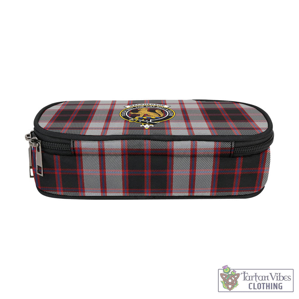 Tartan Vibes Clothing MacPherson Tartan Pen and Pencil Case with Family Crest