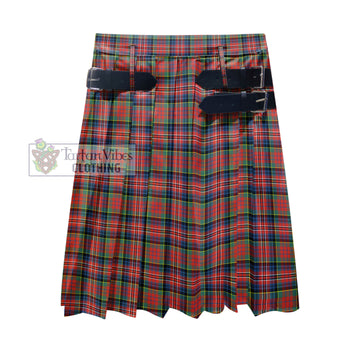 MacPherson Ancient Tartan Men's Pleated Skirt - Fashion Casual Retro Scottish Kilt Style