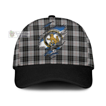 MacPherson Dress Tartan Classic Cap with Family Crest In Me Style