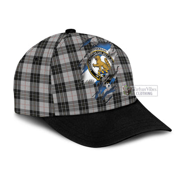 MacPherson Dress Tartan Classic Cap with Family Crest In Me Style