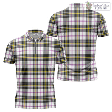 MacPherson Dress Modern Tartan Zipper Polo Shirt
