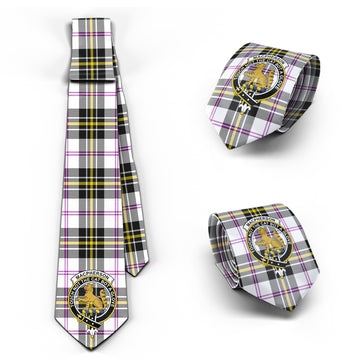 MacPherson Dress Modern Tartan Classic Necktie with Family Crest